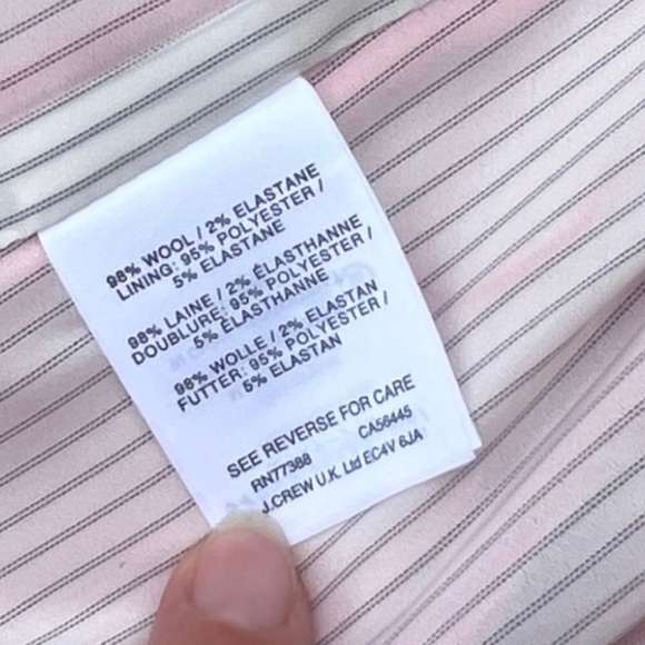 J.Crew Regent Blazer Jacket Bright Red Orange Wool Blend Size 2 B0323 New - Picture 13 of 16